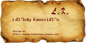 Lábdy Kasszián névjegykártya